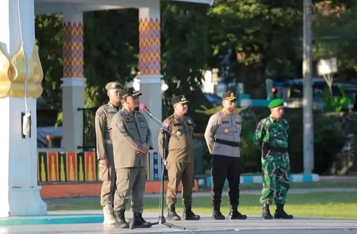 Jelang Idul Adha, Bupati dan Wakil bupati Wajo Gelar Apel Siaga
